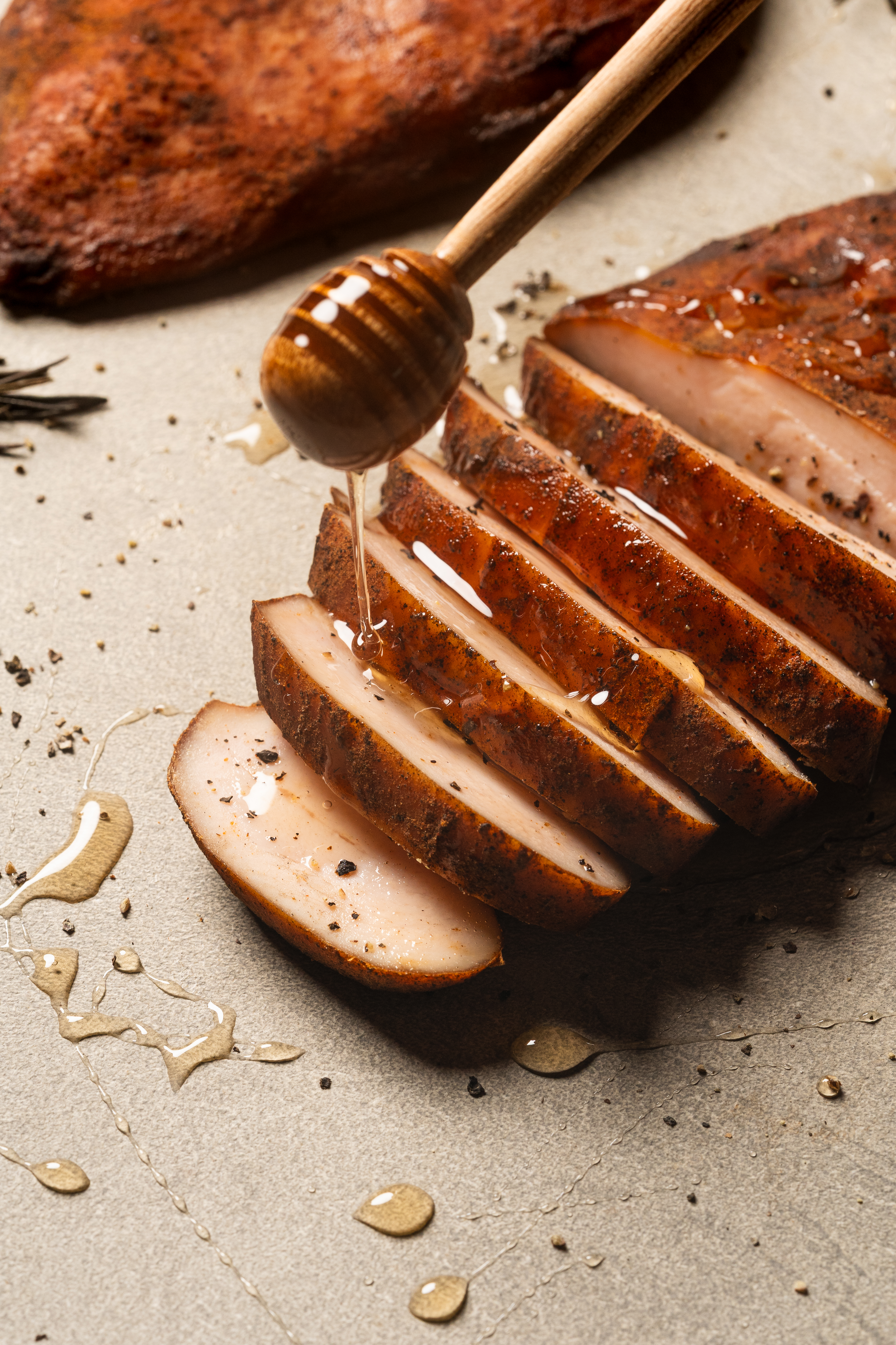 Smoked Chicken Honey Glaze